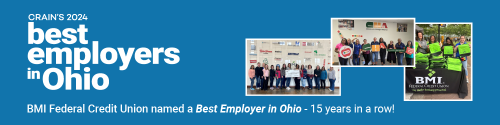 Best Employers in Ohio 2023 Crain's Cleveland Business. BMI Federal Credit Union voted Best Employer 14 years in a row! pictures of staff